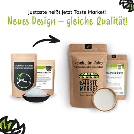 2 x 100 g hondroitīna pulveris | bez piedevām | smalki samalts | Hondroitīna sulfāts