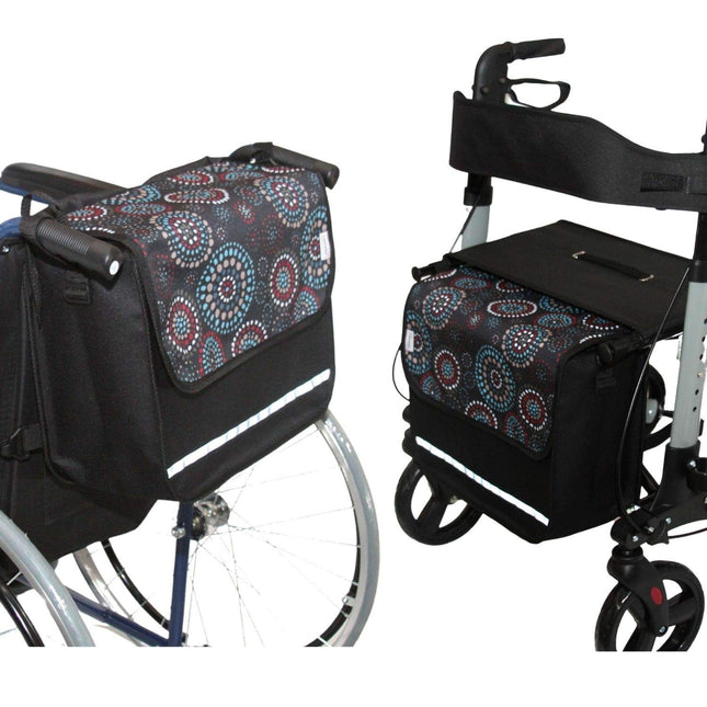 SENIORI rollators/ratiņkrēsla soma Rollatora soma ratiņkrēsla soma universāla (1. aplis)