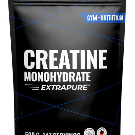 Kreatīna monohidrāta pulveris 500g - mikronizētas kvalitātes kreatīna monohidrāts ar optimāli augstu devu - tīrs, bez piedevām, 100% vegāns - iepakojums var atšķirties