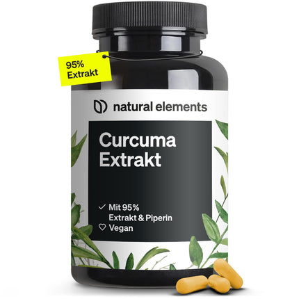 Kurkumas ekstrakts – augsta deva: VIENAS kapsulas kurkumīna saturs atbilst 10 000 mg kurkumas – augsta deva no 95 % ekstrakta – 90 kapsulas – laboratorijā pārbaudīts, vegāns un ražots Vācijā