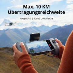 Potensic ATOM 2 GPS drons ar kameru, 4K HDR video, 8K foto, 10 km pārraides diapazons, < 249 g, 3 asu stabilizators, AI sekošanas/AI nakts/ātrās uzņemšanas/vertikālās uzņemšanas režīms, 3 baterijas, 96 minūšu lidojuma laiks, C0, pieaugušajiem