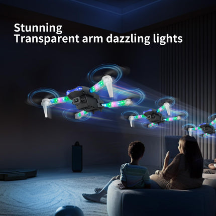 OBEST drons ar 1080P kameru un LED gaismām bērniem un pieaugušajiem, salokāms kvadrokopters ar WiFi pārraidi, vienas atslēgas pacelšanās/nosēšanās, 3D pagriezieni, 2 baterijas, drona rotaļlietu dāvanas zēniem un meitenēm