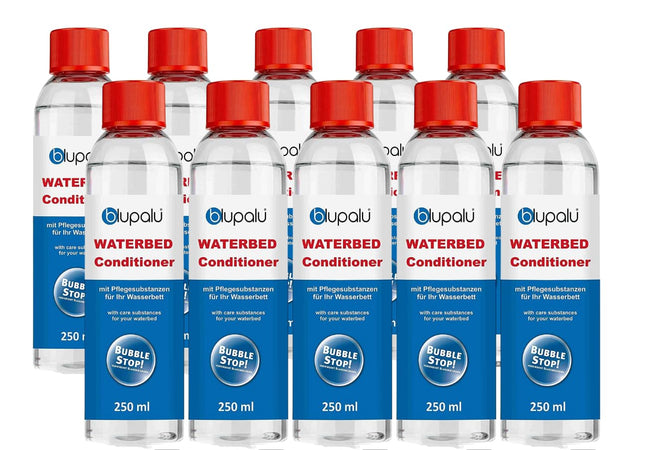 blupalu | 10 x 250 ml ūdensgultas kondicioniera komplekts | Kondicionieris | Kondicionieris | Ūdensgultas piederumi | visām ūdensgultām