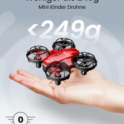 Holy Stone HS420 mini drons ar HD 1080P regulējamu kameru, 2 vadības režīmiem, avārijas apstādināšanu, orbītu, 360° pagriezienu, bezgalvas režīmu, 2 ātrumiem, dāvana iesācējiem bērniem, co