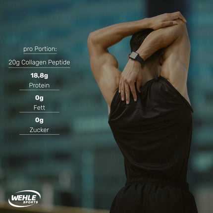 Kolagēna pulveris 1 KG - bioaktīvi kolagēna hidrolizāta peptīdi, proteīna pulveris, bezgaršīgs, Wehle Sports ražots Vācijā. Kolagēna 1., 2. un 3. tipa dzēriens masas palielināšanai 1000 g.