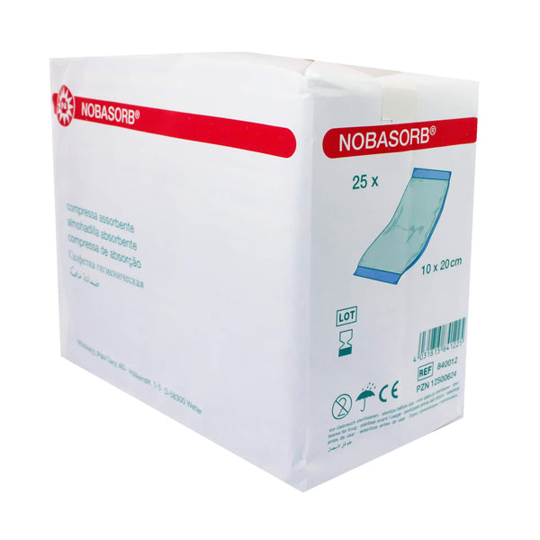 NOBASORB absorbējošās kompreses 10x20 cm