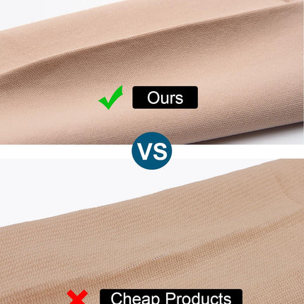 Medicīniskās kompresijas zeķes ar atvērtu purngalu sievietēm un vīriešiem 20-30 mmHg 2. klase, S-4XL izmērs, kompresijas zeķes, atbalsta zeķes varikozām vēnām, tūskai (bēša, M)