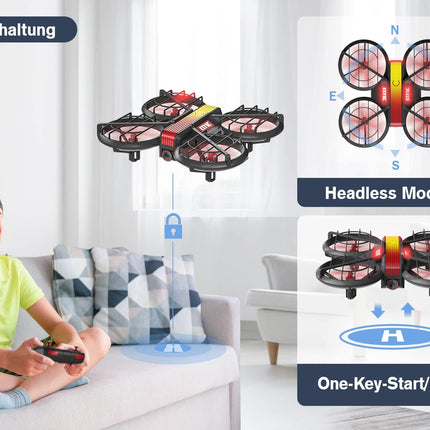 Mini drons ar kameru HD 720P bērniem, RC drona kvadrokopters ar FPV WiFi pārraidi, 2 baterijām, augstuma noturēšanu, žestu vadību, lidojuma trajektoriju un 3D apgriežamu rotaļlietu dāvanas zēniem un meitenēm iesācējiem