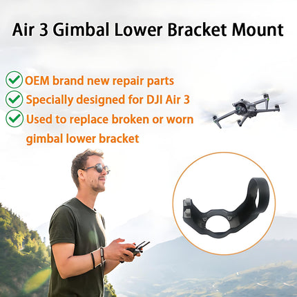 ZWLLKJGS R-ass nomaiņa Gimbal Roll Arm apakšējā kronšteina remonta daļām DJI Air 3 dronam