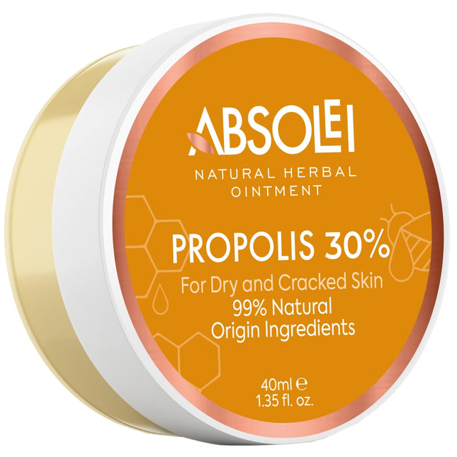 Absolei propolisa ziede, dabīga 30% propolisa ziede niezošai, sausai un saplaisājušai ādai, 40 ml