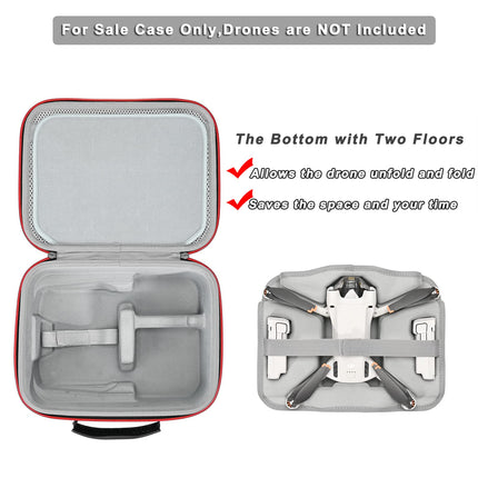 RLSOCO pārnēsāšanas soma DJI Mini 3/DJI Mini 3 Pro — piemērota Mini 3/Mini 3 Pro piederumiem: RC-N1/RC kontrolierim, baterijām, lādētājam, propellerim (ļauj atlocīt un salocīt)