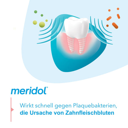 Meridol zobu pasta 2x75ml - Zobu pasta cīnās pret gingivītu, antibakteriāla iedarbība