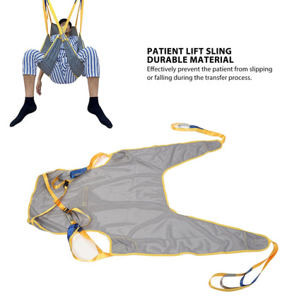 Pacienta pacelšanas slings, elpojošs mīksts sieta pacienta pacelšanas slings slimnīcai