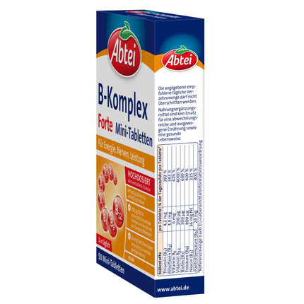 Abtei Vitamin B Complex Forte, 50 mini tabletes