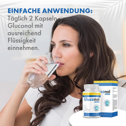 Gluconol kapsulas - atbalsts ikdienas dzīvē - 1x Satur 60 kapsulas
