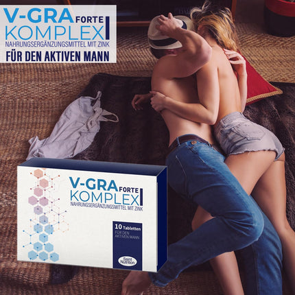 JAUNUMS: Saint Nutrition® V-GRA Forte komplekss vīriešiem – īpaši spēcīgs ar maka sēklām, L-arginīnu un cinku – ar nekavējoties pieejamu augstākās kvalitātes formulu vīriešiem