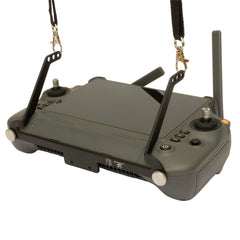 Robotika — plecu siksna DJI RC Plus kontrolierim, neslīdoša horizontāla piekare, ātra montāža, melna anodēta, alumīnijs