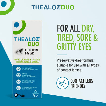 Thealoz Duo acu pilieni, 10 ml šķīdums