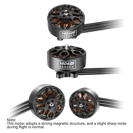 SpeedyBee 1404 4600KV bezkontaktu FPV motors Bee25 2,5 collu FPV droniem - 4 gabalu iepakojums, aviācijas alumīnijs, jaudīgs un stabils 2,5, 3,5 collu un 4 collu FPV konstrukcijām. Whoop Toothpick Cinewhoop.