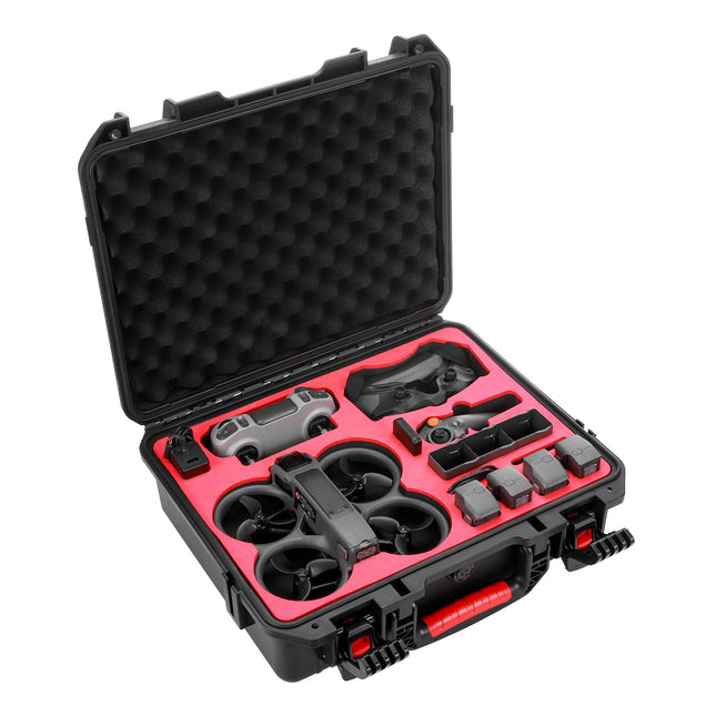 Uvafly Avata 2 cietais futrālis, ūdensnecaurlaidīga soma DJI Avata 2 Fly More Combo dronam, ceļojumu uzglabāšanas soma RC Motion 3, FPV tālvadības pults 3 piederumi (3 piemērotas brillēm)