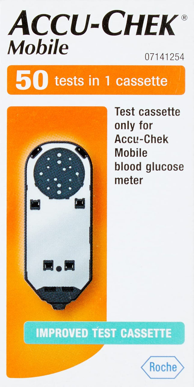 Accu Chek 4026324 testa strēmeles, mobilās testa kasetes, 50 gab.