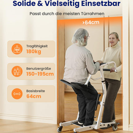 VOCIC AY03 pacientu pacelšanas pārvietošanas palīglīdzeklis senioriem līdz 180 kg, iekštelpu bezpiepūles pārvietošanas pacēlājs ar slēdzeni vecāka gadagājuma cilvēkiem, pacientu pacelšanas palīglīdzeklis ratiņkrēslos mājās