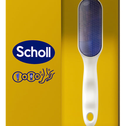 Scholl Nano stikla pēdu vīle un tulznu noņemšanas rīks — ērta un saudzīga cietas ādas un tulznu noņemšana