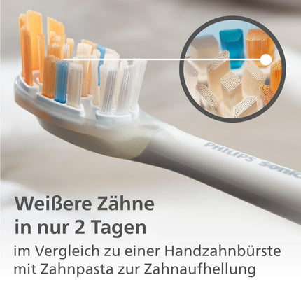 Philips Sonicare Original A3 Premium universālās elektriskās zobu birstes rezerves birstes galviņas — 6 Philips Sonicare rezerves birstes galviņu iepakojums baltā krāsā (modelis HX9096/10)