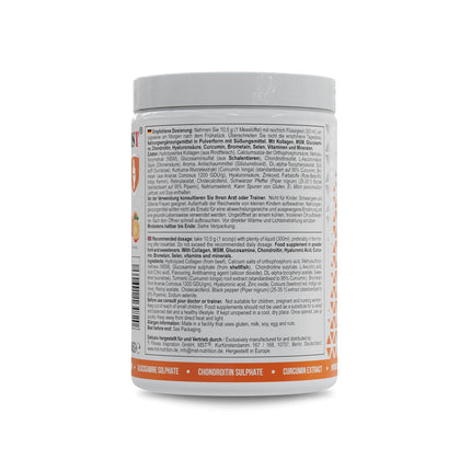 MST® Nutrition Flex Pro pulveris – kolagēns, MSM, glikozamīns, hondroitīns un hialuronskābe – augstas kvalitātes formula – ražots Vācijā (945 g, apelsīnu krāsā)