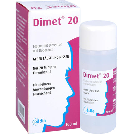 Dimet 20 šķīdums pret utīm un gnīdām, 100 ml