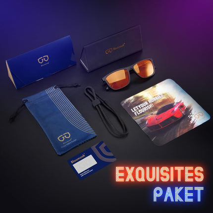 Bloomoak 99% zilās gaismas bloķējošas brilles spēļu brillēm ar pretatspīdumu un nogurumu, piemērotas ekrāniem, televizoriem