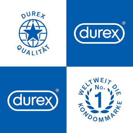 Durex Love Mix prezervatīvu maisījums – ideāli pieguļošs un patīkams aromāts – ar 4 dažādiem prezervatīvu veidiem, stilīgu uzglabāšanas kastīti – 30 iepakojums (1 x 30 gabali)
