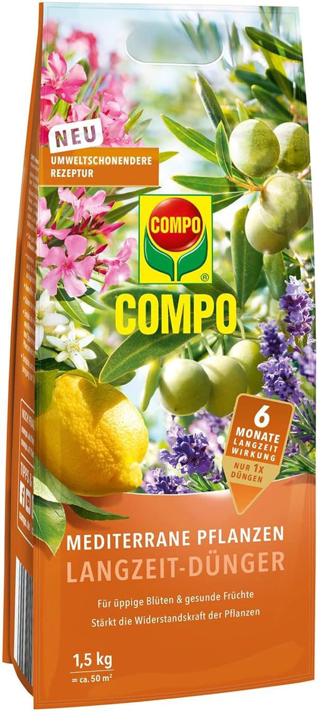 COMPO Vidusjūras augu ilgtermiņa mēslojums 1,5 kg