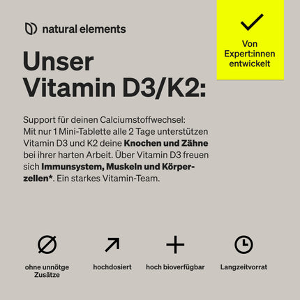 D3 vitamīns + K2 – &gt; 99,7% all-trans MK-7 un 2000 SV D3 vitamīns – 240 tabletes – augsta deva, optimāli biopieejama – bez liekām piedevām – ražots Vācijā