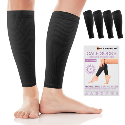 Migliore Wear 2 pāru kompresijas zeķes sievietēm un vīriešiem, 20-30 mmHg | 2. klases medicīniskās kompresijas zeķes, pakāpeniskas atbalsta zeķes, trombozes zeķes