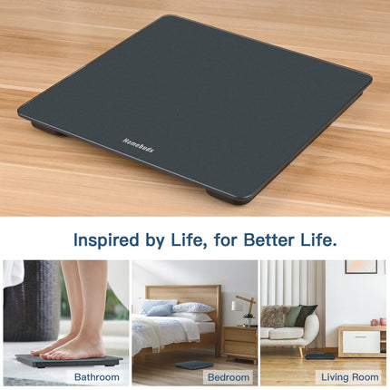 Homebuds digitālie vannas istabas svari, augsta precizitāte, ko garantē Professional Scale Factory kopš 2001. gada, LED displejs un piekļuves punkts, 3*AAA baterijas iekļautas, 180kg/400lb, zili