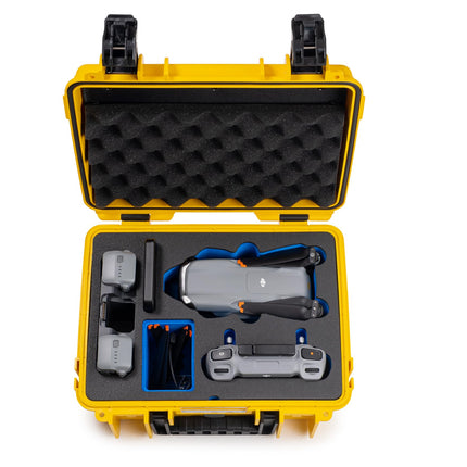 B&amp;W āra pārnēsāšanas soma DJI Air 3, Air 3S un Fly More Combo droniem - Type 3000 Yellow - Ūdensizturīga saskaņā ar IP67 sertifikātu, putekļu necaurlaidīga, triecienizturīga un neiznīcināma