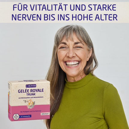 Hoyer Royal Jelly + Pollen dzeramās ampulas 10 dzeramās ampulas