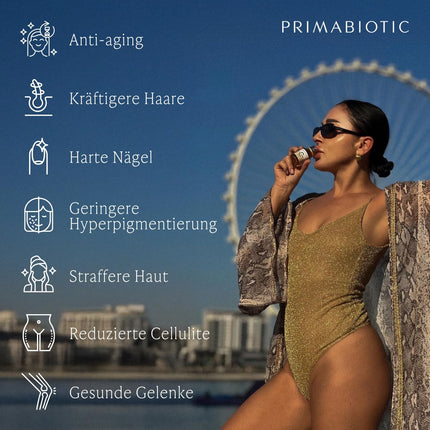 Primabiotic Collagen - kolagēna iepakojums 30 pudeles 30 ml - augsts kolagēna saturs [10 000 mg] - hidrolizēts - augstas kvalitātes - 900 ml - absorbcija 95% (30)