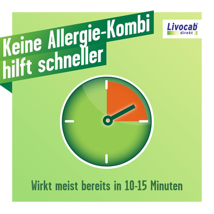 LIVOCAB tiešais komplekts - 4 ml acu pilieni + 5 ml deguna aerosols