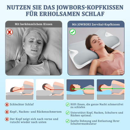 Untimaty kakla spilvens - ortopēdisks atmiņas putu spilvens, ergonomisks spilvens kakla sāpju mazināšanai sānu, muguras un vēdera gulētājiem ar ledus zīda pārvalku (pelēks)