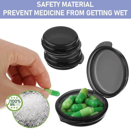 WLLHYF maza tablešu kastīte, 3 iepakojumu mini tablešu organizators, pārnēsājams ceļojumu tablešu konteiners, ikdienas tablešu kastīte, zāles, vitamīnu mencu aknu eļļas uzglabāšanas kaste, soma, maciņš mājas darbiem (1. komplekts)