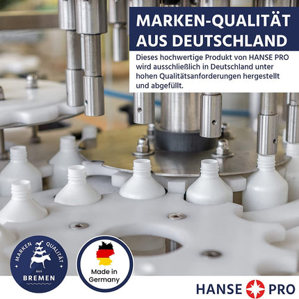 Hanse Pro ūdensgultas pirmais pildītājs, 2 x 500 ml I Optimāla ūdensgultas pirmā pildīšana I Īpaši spēcīga aizsardzība I Ūdensgultas kopšana I Īpašs kondicionieris I Ļoti efektīvs pret baktērijām un aļģēm