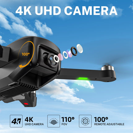HANNVIW H330 drons ar 4K HD kameru, 5G WiFi FPV drons pieaugušajiem, iesācējiem un bērniem, bezsuku motors, optiskā plūsma, 2 kameras, augstuma noturēšana, 3D apgriešana, 2 akumulatori, 30 minūtes