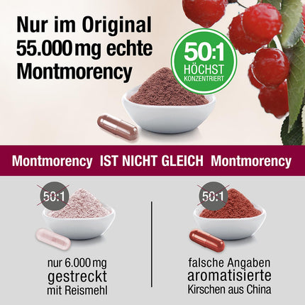 ASV Montmorency skābo ķiršu kapsulas – augsta skābo ķiršu ekstrakta deva – 55 000 mg dienā – Cherry PLUS