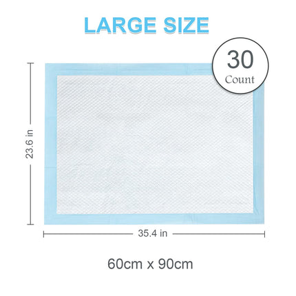 EUROPAPA® 30x saugstarke Inkontinenzunterlage 60x90cm Pflegeunterlage Krankenunterlagen Wasserdicht Inkontinenz Bettunterlage, Einwegunterlagen, Hygieneunterlagen für Erwachsene Kinder Baby