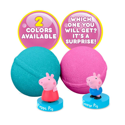 INKEE PĀRSTEIGUMS - Peppa Pig vannas bumbas bērniem ar pārsteiguma Peppa Pig rotaļlietām vannai - vannas piedeva bērniem