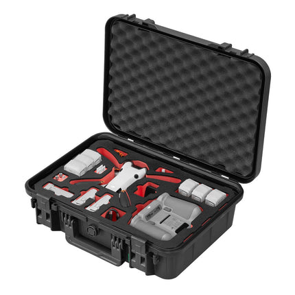 TomCase drona maciņš "Ready to Fly" DJI Mini 4 Pro Fly More Combo, Standard vai DJI RC 2 kontrolierim, ūdensizturīgs ECO aizsargmaciņš - ražots Vācijā