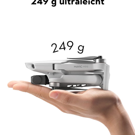 DJI Mavic Mini Combo (EU) – drona un piederumu komplekts, viegls un pārnēsājams, lidojuma laiks: 30 min, pārraides attālums: 4 km, HD video pārraide, 3 asu stabilizators, 12 MP, HD video 2,7K