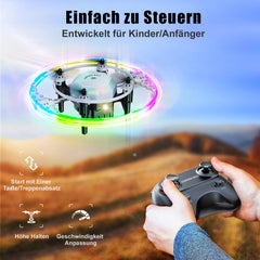 Mini drons bērniem ar LED gaismām, augstuma noturēšanu un bezgalvas režīmu, 360° apgriežams RC kvadrokopters, dāvanas, rotaļu helikoptera drons bērniem no 8 gadu vecuma un iesācējiem, zēniem un meitenēm